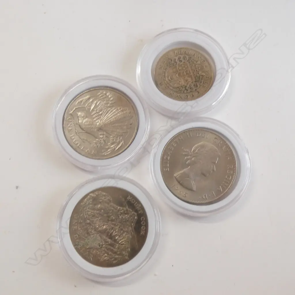 30 MAINLY UNC NZ $1 COINS IN FITTED BOX Image 1++