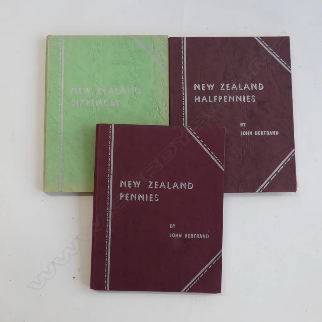5 NZ ALBUM COIN COLLECTIONS. 6d. PENNIES & HALFPENNIES Image 1++