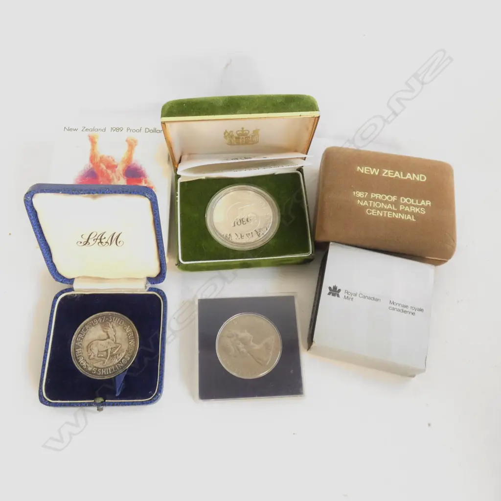5 925 SILVER PROOF COINS + ONE SILVER? Image 1++