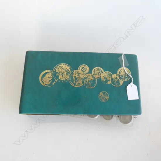 COIN ALBUM OF NZ MAINLY PRE-DECIMAL COINAGE SILVER ETC