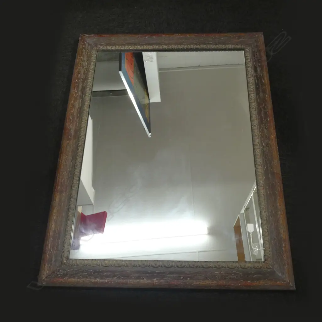 LARGE WOOD FRAMED MIRROR 1300 X 1000mm Image 1++