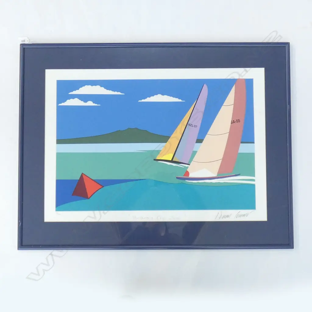 DENNIS CONNER 'AMERICAS CUP 2000' PRINT 50/300 430x650mm Image 1++