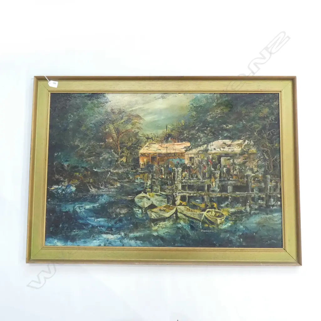 JOSEPH COSTELLO 'GOLD RUSH' OIL ON BOARD 1983 590x895mm Image 1++