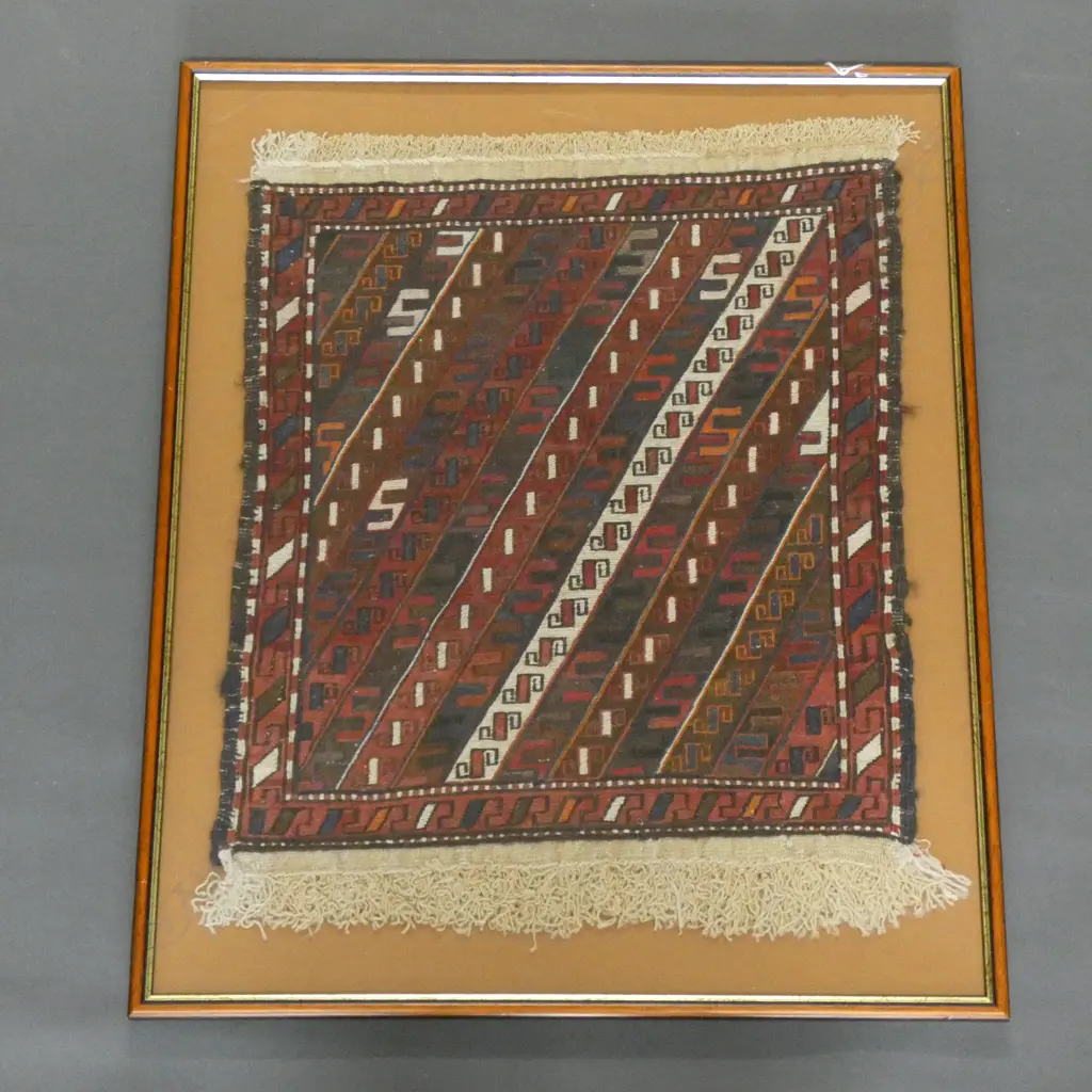 FRAMED HAND KNOTTED MAT   415 X 500MM Image 1++
