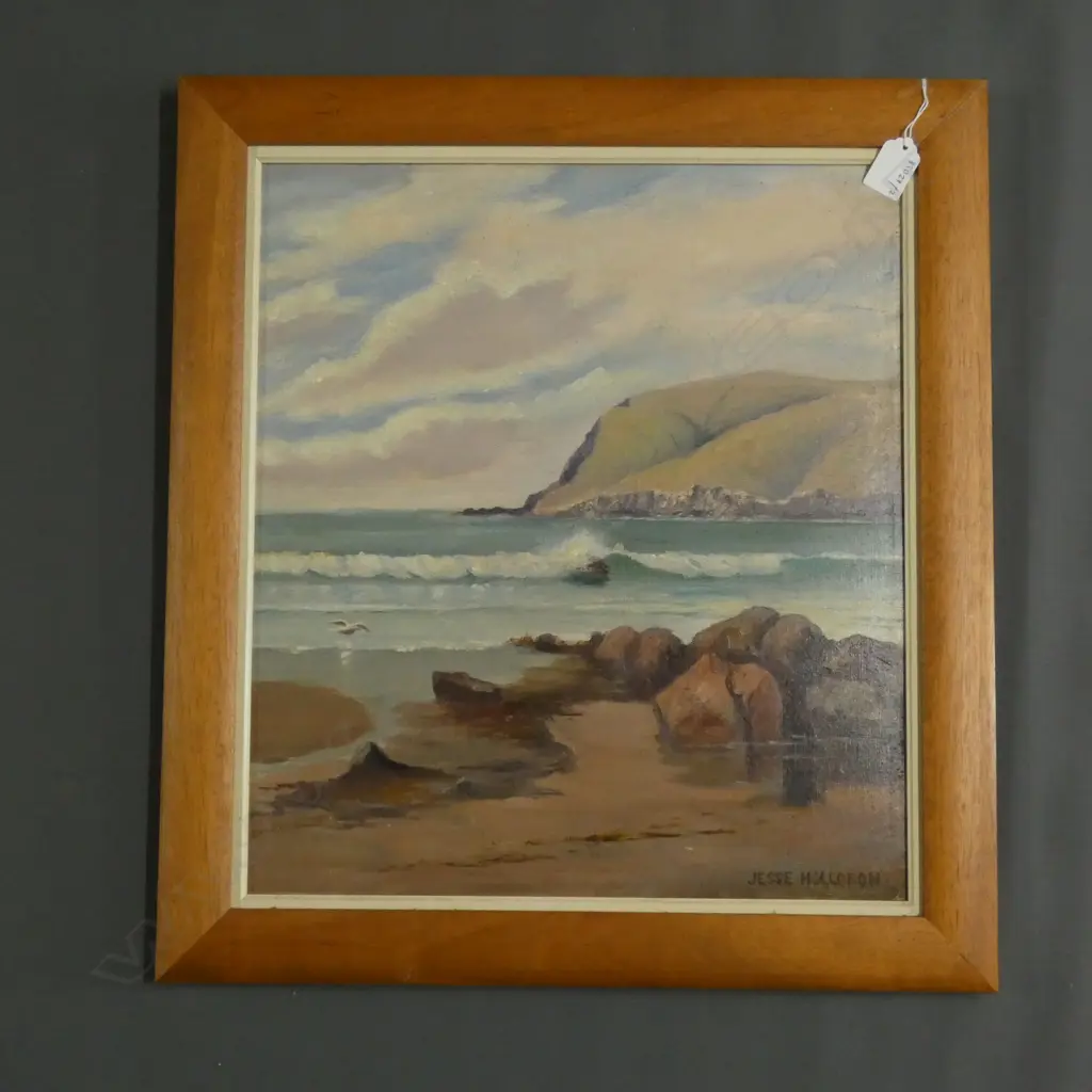JESSE HOLLOBON ‘TAYLORS MISTAKE’ OIL ON BOARD, SIGNED, 395 x 445mm Image 1++