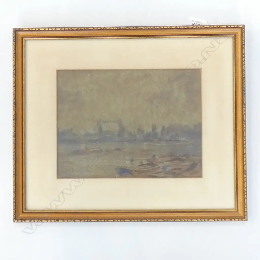 WATERCOLOUR ON BOARD - LONDON BRIDGE BY JOHN HALEY 1913  230 X 175MM Image 1++
