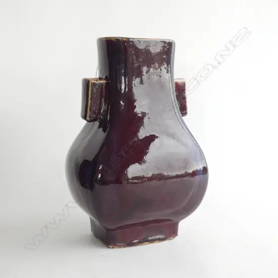 FLAMBE GLAZE FANGHU (ARROW) VASE H.275mm