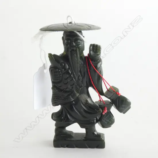 ORIENTAL JADE CARVED MAN H. 100MM