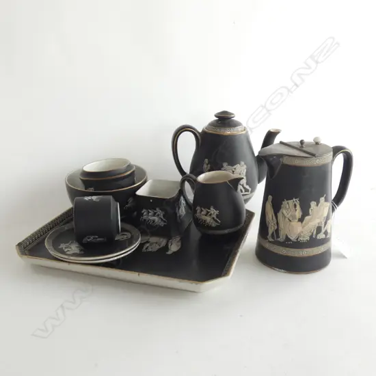 PRATT WARE 'OLD GREEK'  PART TEA SET;  24 PCS....