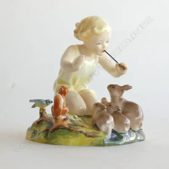 ROYAL WORCESTER 'WOODLAND DANCE' FIGURE GROUP