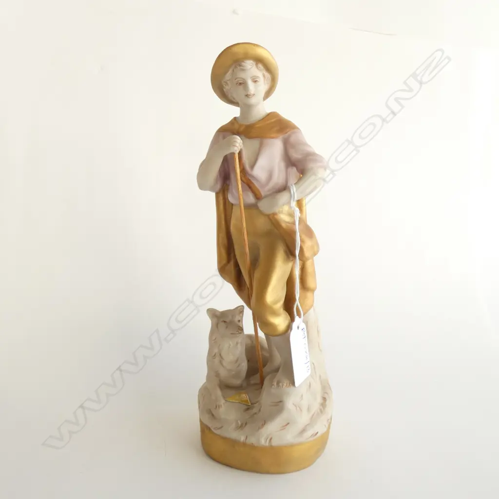ROYAL DUX SHEPHERD FIGURINE H.230mm Image 1++