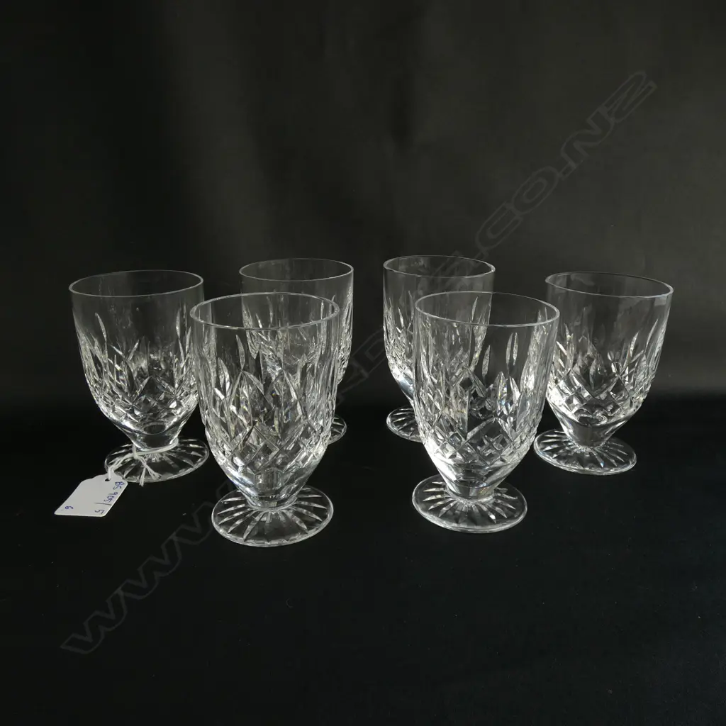 6 WATERFORD 'LISMORE' GLASSES H.95mm Image 1++