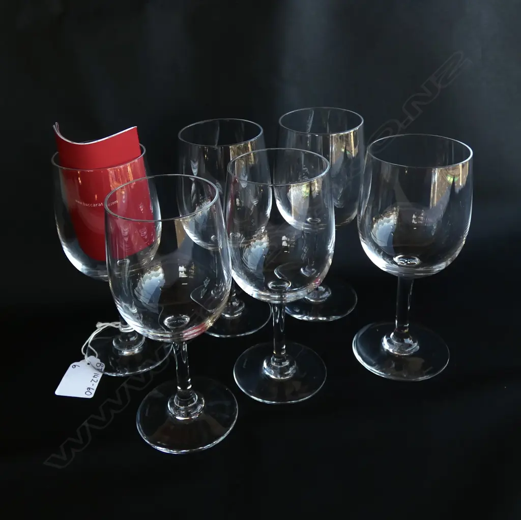 SET 6 BACCARAT VENCE WINE GLASSES  H 140MM Image 1++
