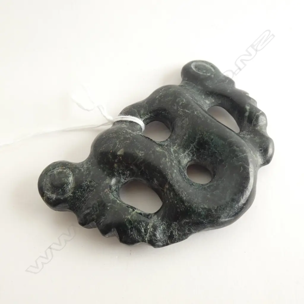  POUNAMU PEKAPEKA PENDANT W.80mm Image 1++