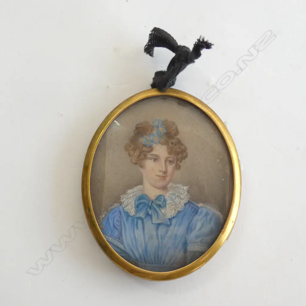 19thC MINIATURE PORTRAIT 80x65mm Image 1++