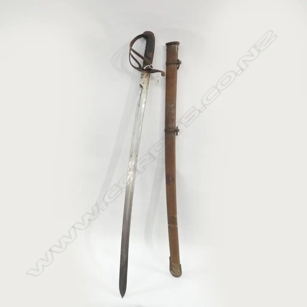 (17810)VICTORIAN 1821 PAT.? LIGHT CAVALRY SWORD IN SCABBARD Image 1++