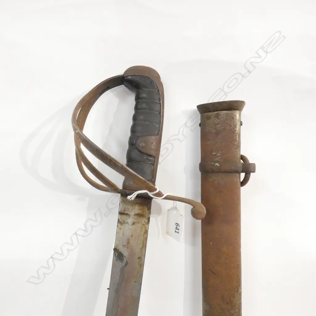 (17810)VICTORIAN 1821 PAT.? LIGHT CAVALRY SWORD IN SCABBARD Image 1++