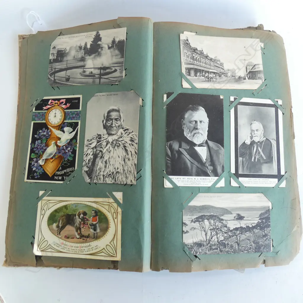 EDWARDIAN POST CARD ALBUM AF H.385mm Image 1++
