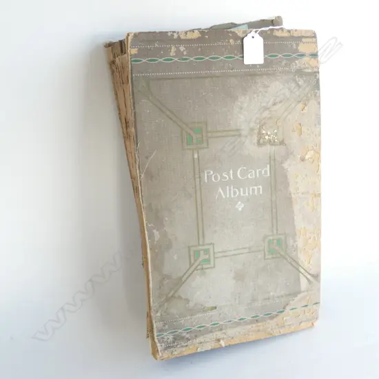 EDWARDIAN POST CARD ALBUM AF H.385mm