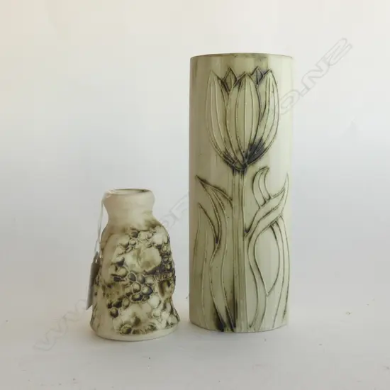 Two Carn pottery Cornwall vases,