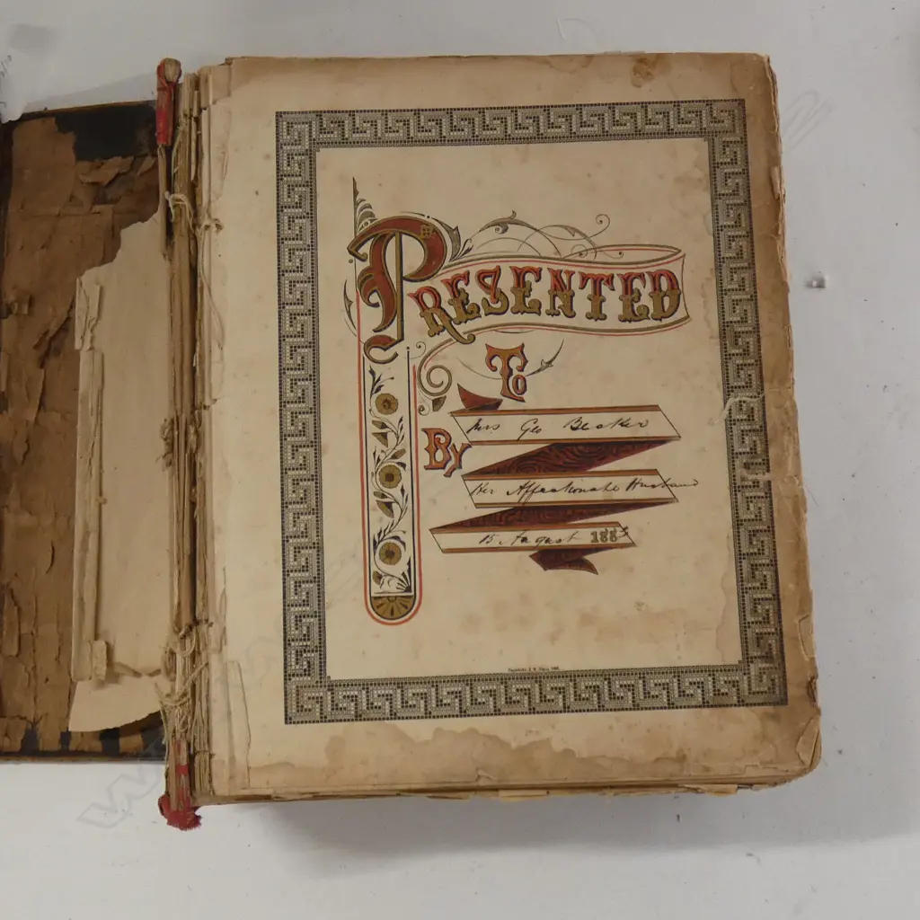 LARGE, 19thC LEATHER BOUND FAMILY BIBLE, CONSIDERABLY DISTRESSED Image 1++
