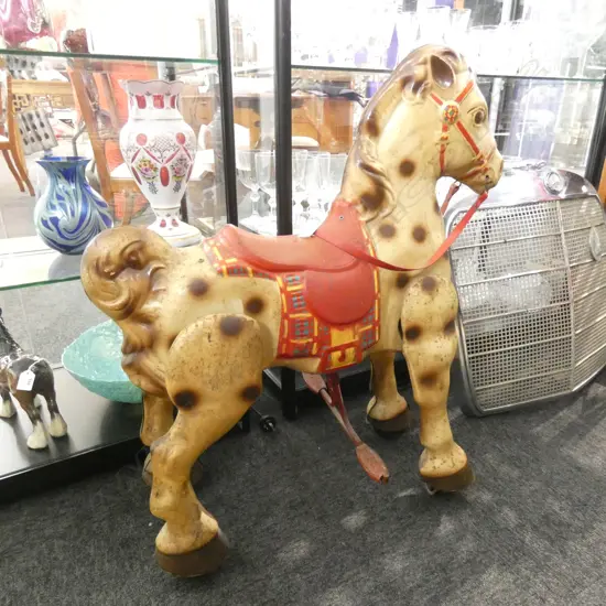 VINTAGE MOBO BRONCO TIN HORSE 