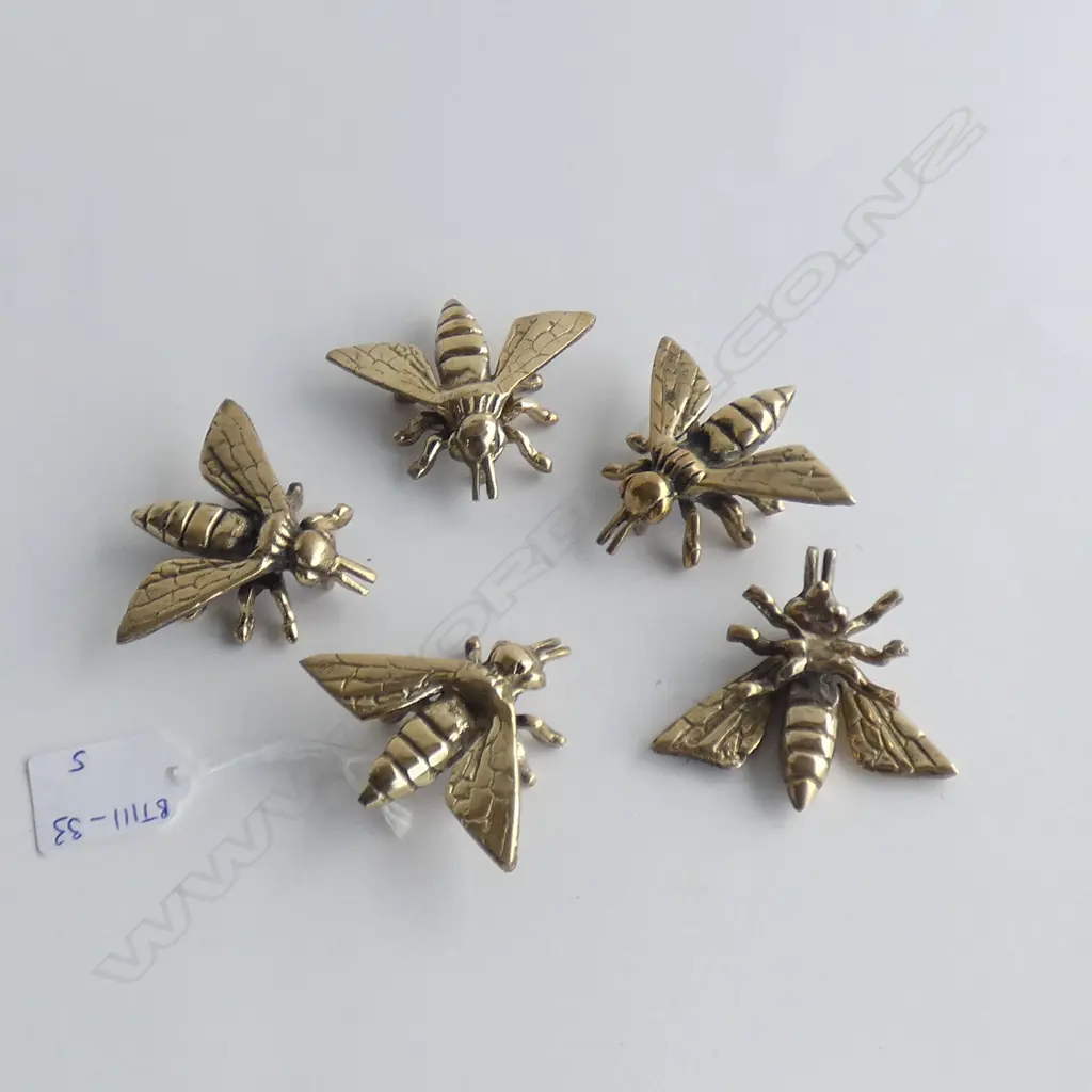 5 BRASS BEES  Image 1++