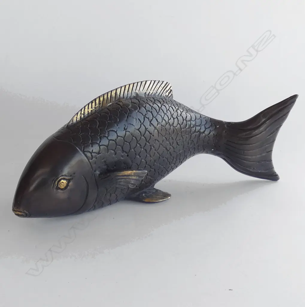 BRONZE FISH POLISHED HIGHLIGHTS H350MM Image 1++