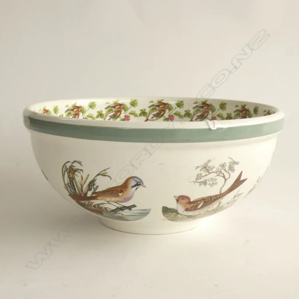LG PORTMEIRION BIRDS OF BRITAIN BOWL - LITTLE EGRET  DIA  280MM Image 1++