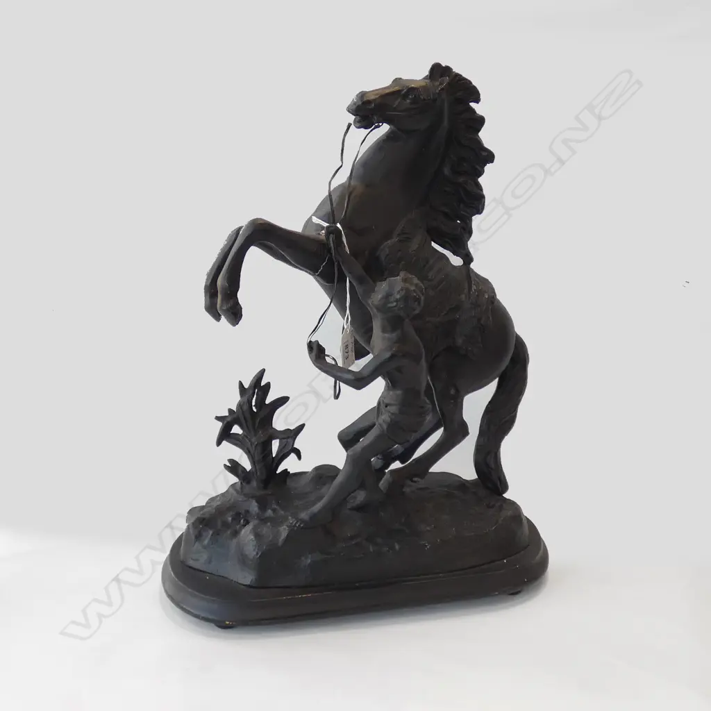LG SPELTER HORSE STATUE H 440MM a/f Image 1++