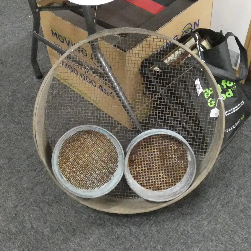 3 SOIL SIFTERS; 545mm dia & PR 210mm  Image 1++