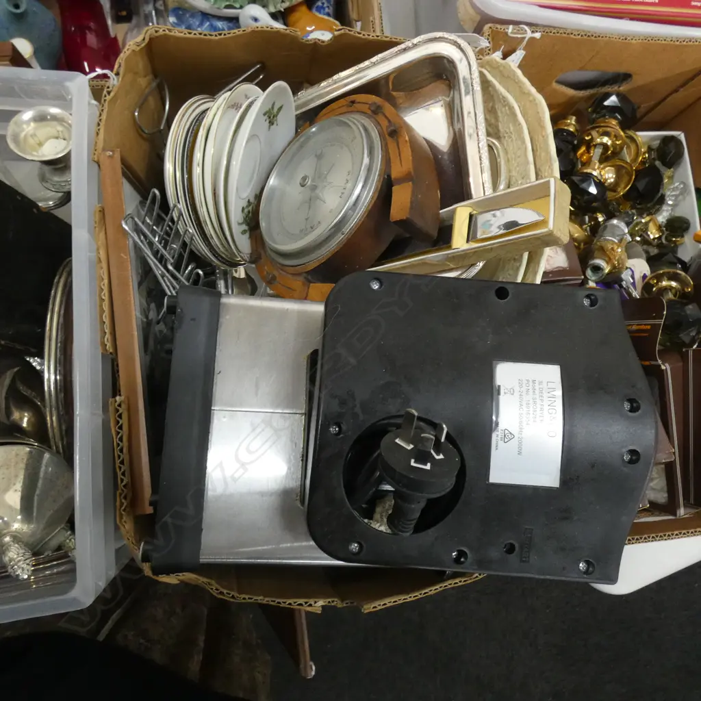 BOX LOT DEEP FRYER, ASST. CHINA ETC Image 1++