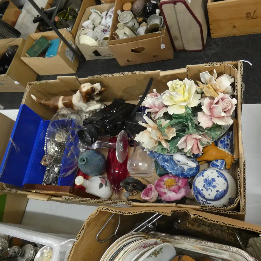 BOX LOT ASST. CHINA, MOVIE CAMERA, ETC Image 1++
