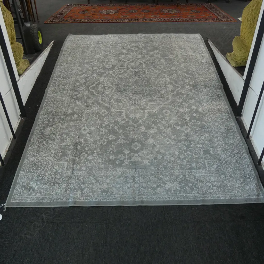 MODERN GREY TONED SILK STYLE RUG L 2270 MM Image 1++
