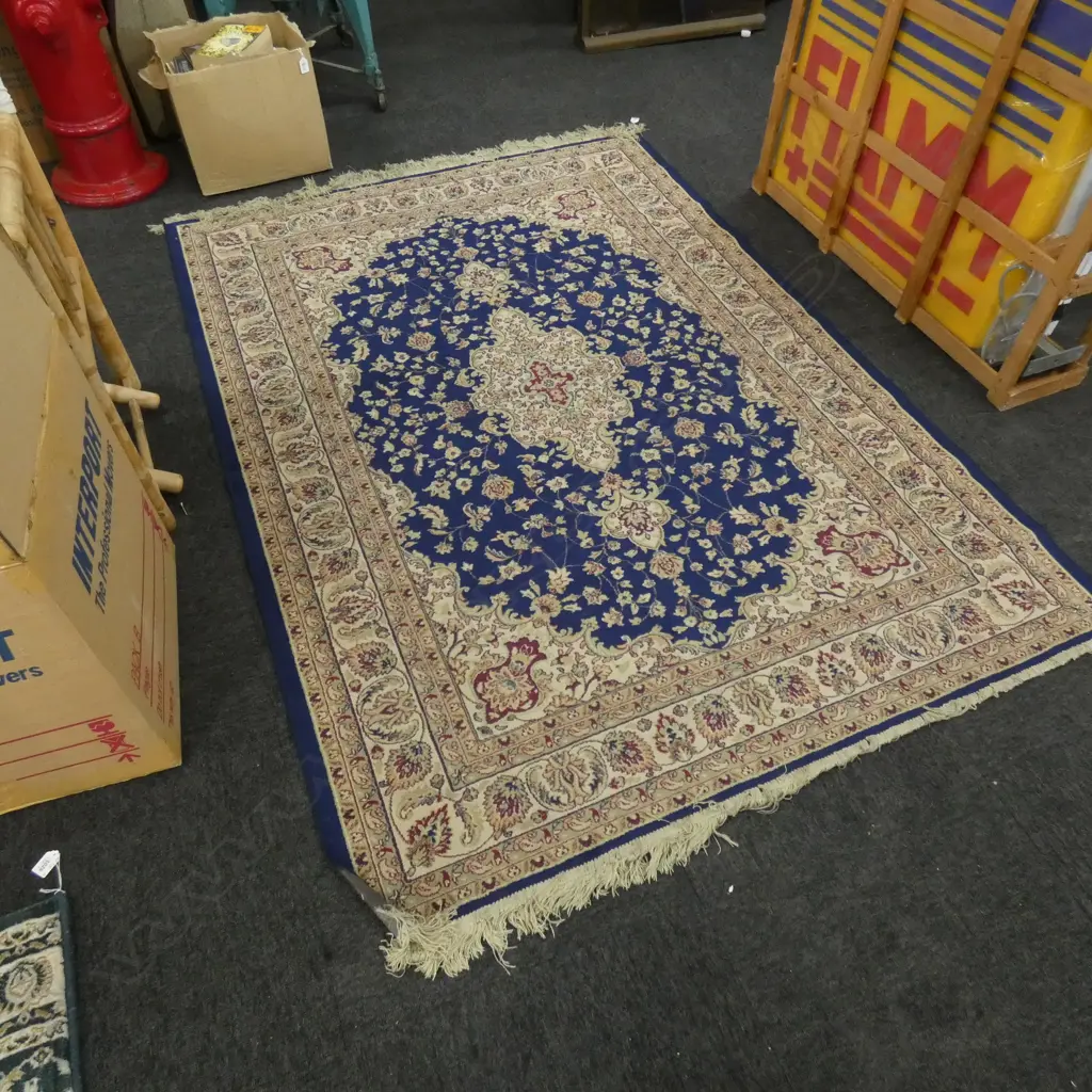 BLUE TONED KESHAN STYLE RUG L2000 MM Image 1++