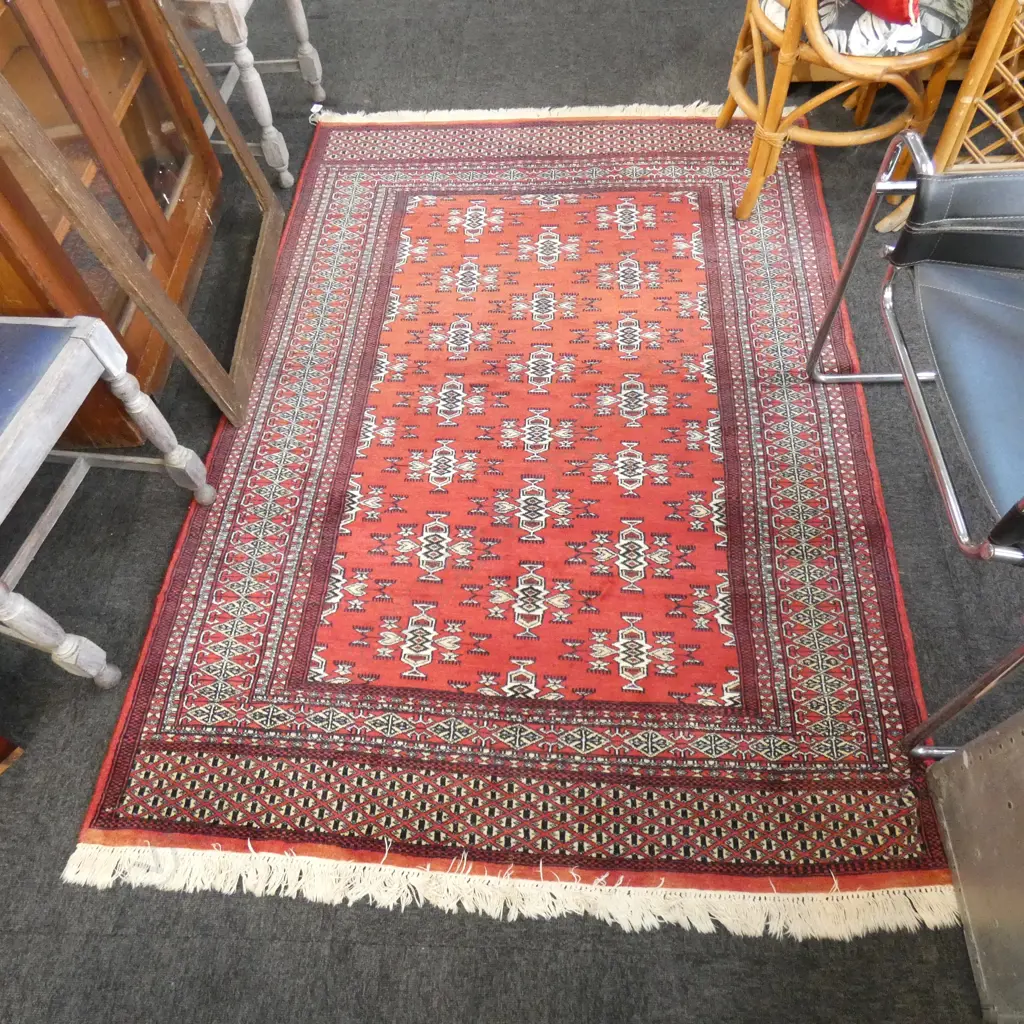 RED TONED KESHAN STYLE RUG L2200 MM Image 1++