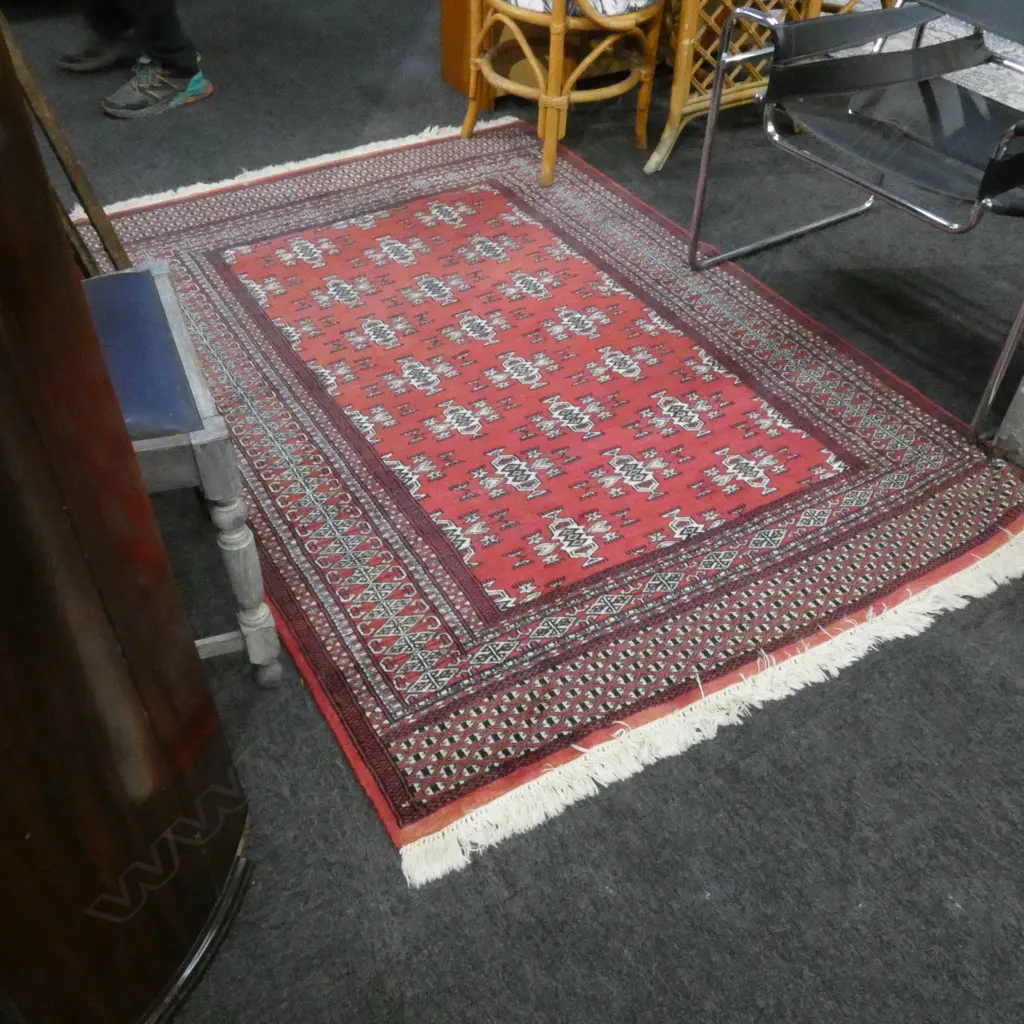 LG RED HAND KNOTTED RUG L 1850 W 1310 MM Image 1++
