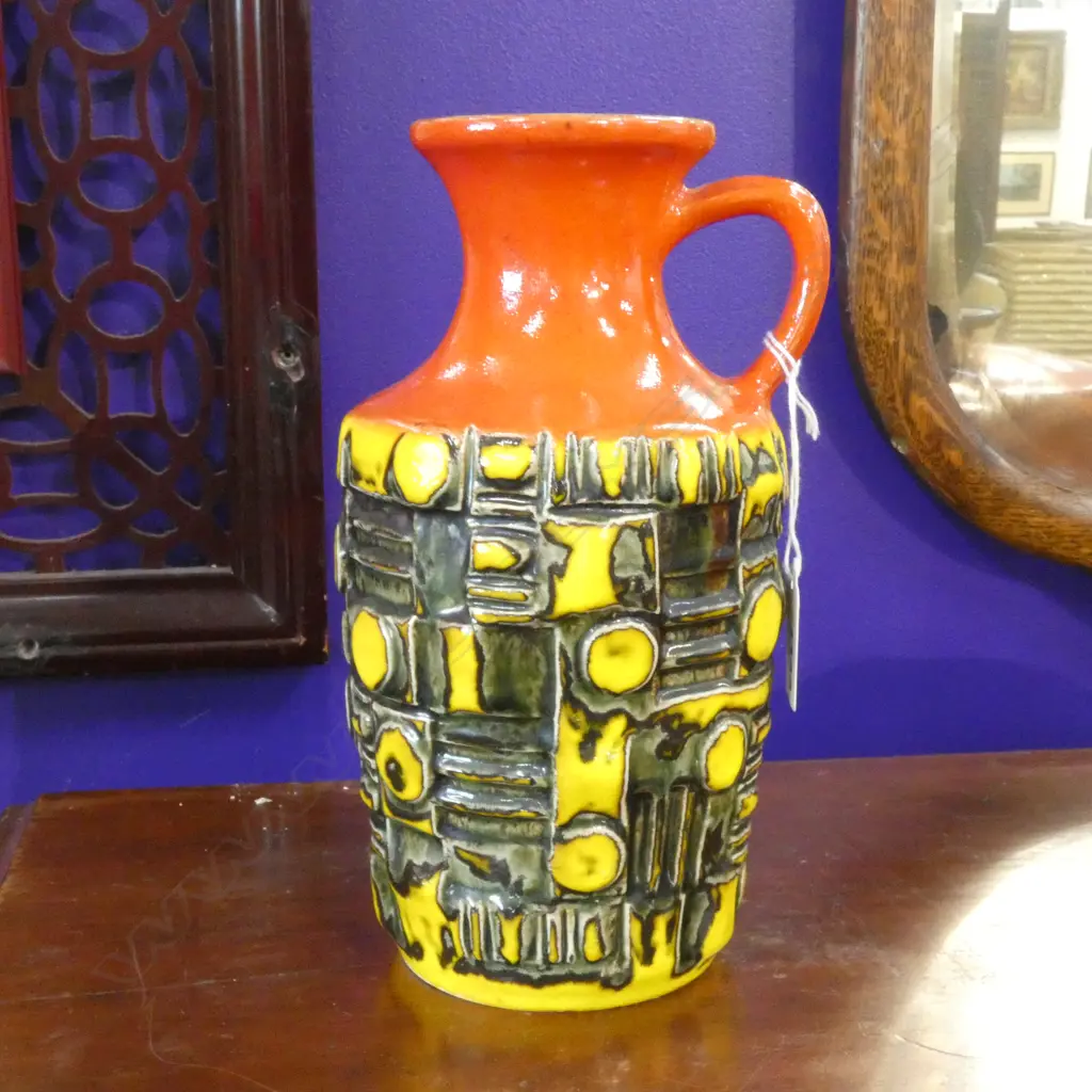 RETRO GERMAN POTTERY JUG H.215mm Image 1++