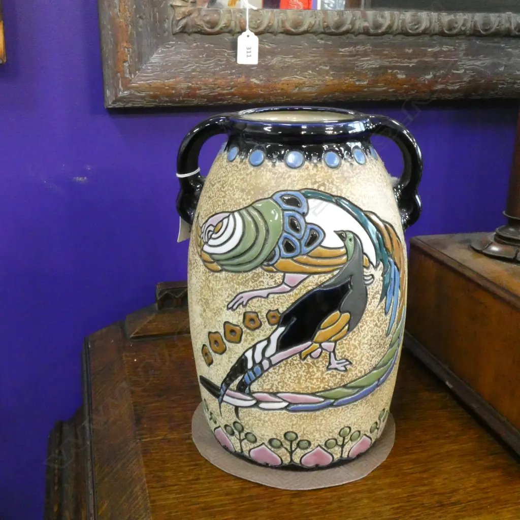 LG AMPHORA 2 HANDLE URN / VASE H 285MM Image 1++
