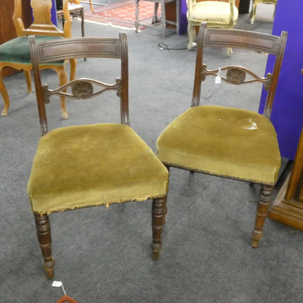 PR GEORGIAN UPHOLSTERED CHAIRS A/F Image 1++