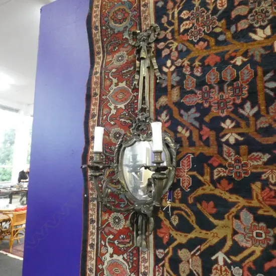 PAIR OF ORMOLU FRENCH STYLE WALL SCONCES