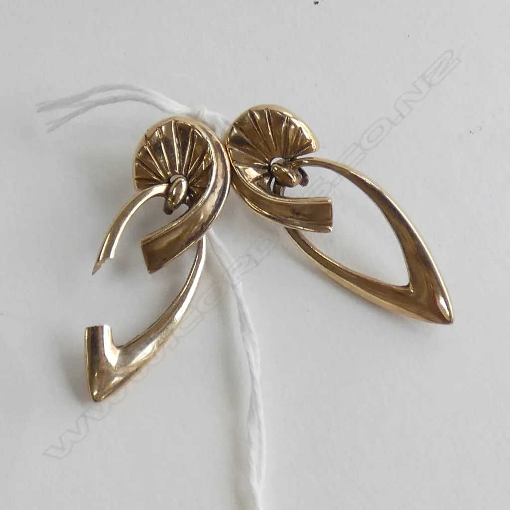 PR 9CT EARRINGS BROKEN 7.35gms Image 1++
