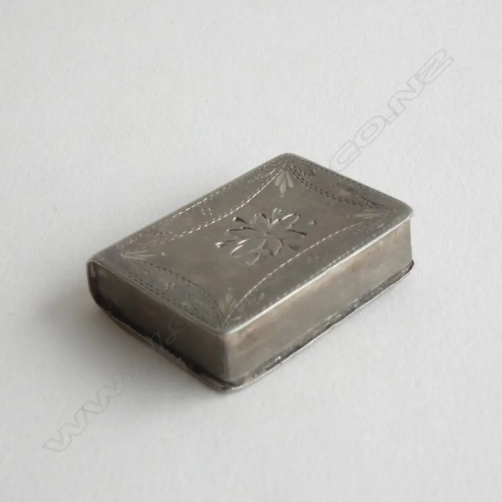 STG SILVER GEORGIAN PILL BOX IN THE FORM OF A BOOK, B'HAM 1798  Image 1++