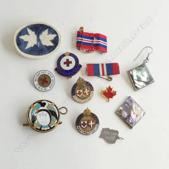 ASST BADGES/MEDALS/BROOCHES ETC