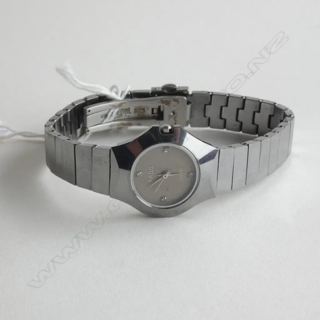 LADIES SHAPPHIRE GLASS TUNGSTEN STEEL WRISTWATCH Image 1++