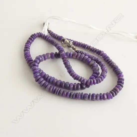 AFRICAN SUGILITE BEAD NECKLACE