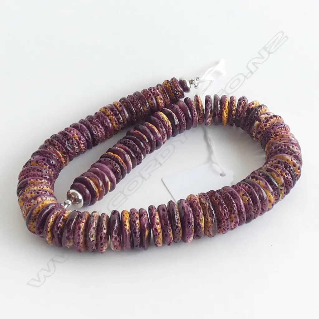 SPINEY OYSTER SHELL NECKLACE Image 1++