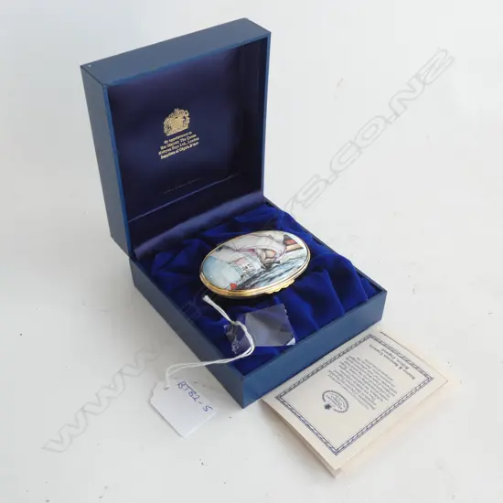 HALCYON DAYS ENAMEL PATCH BOX (BOXED) 