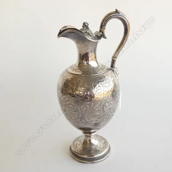SILVER PLATE CLARET JUG H.300mm