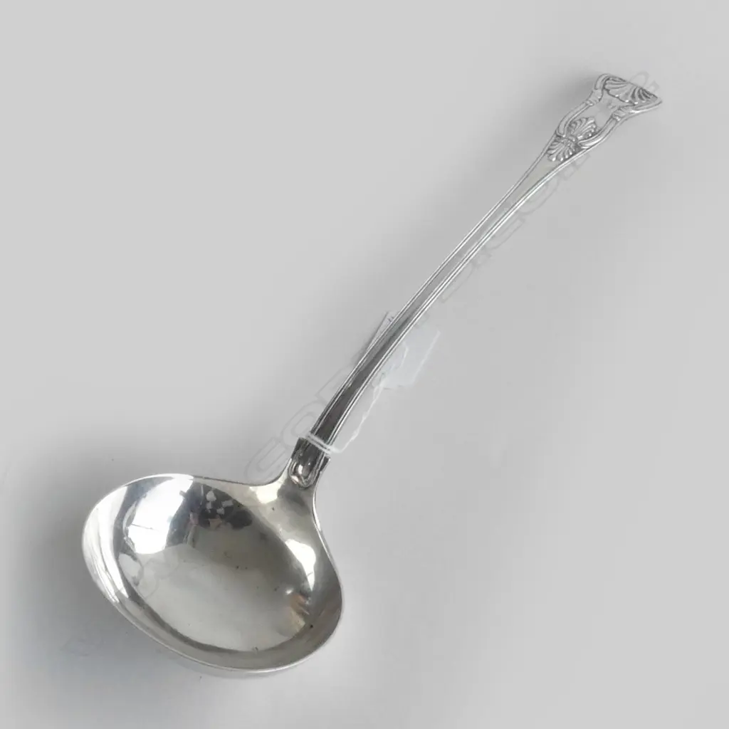 SILVER PLATED SINGLE STRUCK SOUP LADLE L 335MM Image 1++